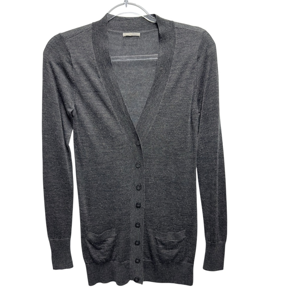 Merino Wool Knit Sweater Longline Duster Cardigan Jacket Coat Topper Layering